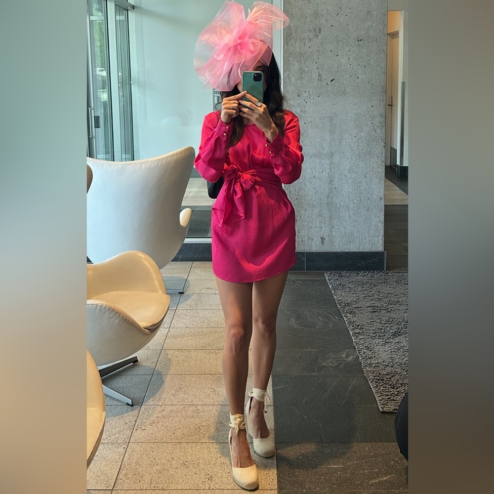 Emerald Sundae Vibrant Pink Dress